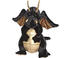 Cuddle Toys 719 Merlin BLACK & GOLD DRAGON Drache schwarz/weiß Kuscheltier Plüschtier Stofftier Plüsch Spielzeug