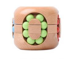 Gracelaza Denksportaufgaben Cube - Holzspielzeug - Knobelspiel - 3D Puzzle - Geduldspiel aus Holz - Ideal Mind Spielzeug und Geschenk für Junge und Mädchen