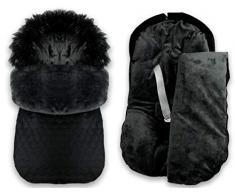 BlueKitty Fußsack 0-13 kg, Winterfußsack, Schlafsack, Schlitten, Footmuff, Kinderwagensack, Wasserdicht, Wasserabweisend, Winter 85 cm