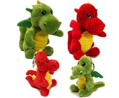 Zaloop Drache versch. Farben Kuscheltier Plüschtier Stofftier C23 (Schlüsselanhänger grün)