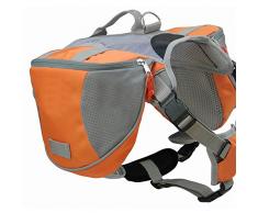 Petown Hunderucksack, Hund Träger,Hund Rückentragen,Hundegeschirr (orange M)