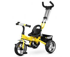 Byrhgood Kinder dreirädrigen Tretauto Abnehmbare Adjustable 2-5 Jährig Kinderfahrrad (Color : Yellow)