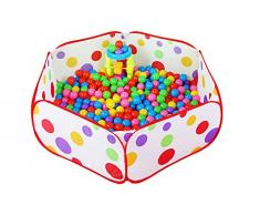 Dosige Beweglicher Hexagon Bällepool Kinder Spielzeug Spiel Zelt Drinnen und draußen für Kindergeschenke Size 115 * 60 * 36cm (M)