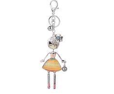 DFGHU Schlüsselbund Vintage Puppe Schlüsselbund Antik Bronze Legierung Charms Schlüsselanhänger Cartoon Schmuck Schlüsselring Auto Anhänger Für Frauen Geschenk
