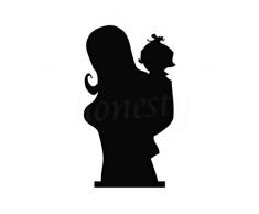 Auto Decor Kindertrage auf der Rückseite Auto Motorrad Aufkleber für LKW Fenster Wand Home Glastür Laptop Stoßstange Aufkleber Auto Aufkleber