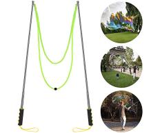 Ubitree Stab Seifenblasen, Riesenseifenblasen stäbe, aus Edelstahl, Seifenblasen Stab Riesig, das Teleskopische Entwurfs Einfache Tragen, für Partys, Outdoor, 1 Set Seifenblasen-Stab