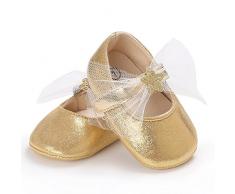 livecity Baby Infant Star Spitze Weiche Sohle Anti-Rutsch Kinderbett Kleinkind Prinzessin Schuhe, Dark Golden