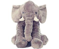 lulupila Elefant Stofftier Kuscheltier Plüschelefant Flauschiges Plüsch Tier Plüschtier Schmusetier Spielzeug zum Kuschel Geschenkfür Kinder (60cm)
