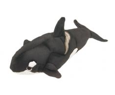 Bauer Spielwaren Blickfänger Killer-Wal Plüschtier: Naturgetreues Kuscheltier, ideal auch als Geschenk, softer Plüsch, waschbar, 30 cm, schwarz (14064)