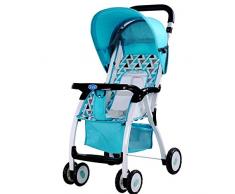 MKJYDM Tragbare Zusammenklappbarer Kinder Leichte Kinderwagen Baby Kind Kann Liege Buggy Auto Sitzen Babywagen (Color : Green)