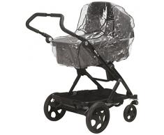 Playshoes Universal Regenverdeck für Kinderwagen, Regenhaube mit Klettverschluss und Gummizug, transparent, one size