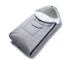 Minetom Fußsack Kinderwagen Universeller Buggy Fußsack Winterfußsack mit Warmes Handwärmer und Weiches Fleece Fußsack für Sportwagen & Buggy (Grau(Keine Handschuhe))