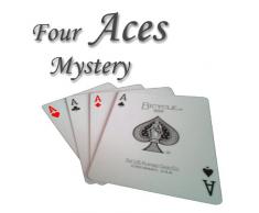 Four Aces Mystery - Spektakulärer Kartentrick | ASSE Verschwinden und erscheinen | Bicycle Zauberkarten Deck, Zubehör und Anleitung in deutsch | Gimmik Karten-Decks für Zaubertricks | Magische Karte