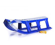 Unbekannt Schlitten Kinderschlitten Rodel aus Kunststoff Zugseil Metallkufen Tatra 3 Farben (Blau)