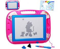 alles-meine.de GmbH große XL - Zaubertafel / magische Maltafel - Disney - Minnie Mouse - 40 cm * 29 cm - incl. 2 Stempel - Zeichentafel Lerntafel - Magnet Tafel - Kinder / wisch ..