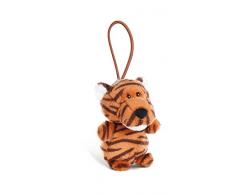 Nici 44786 LED-Plüsch-Handtaschenlicht Tiger Jerome 9cm, braun/orange