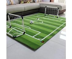 Everyday Home- Baby Kinder Fußballplatz Spielmatte Fußball Tor Kleine Größe Große Weiche Fußball Teppich (größe : 100cm*130cm)