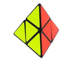 TOYESS Zauberwürfel Pyraminx 2x2 Pyramide Speed Cube 2x2 Puzzle Würfel Spielzeug Schwarz