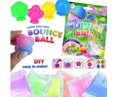 Henbrandt the Harlequin Brand Flummi Selber Machen Set Springball Hüpfball Dopsball Experimentierset Kinder Mitgebsel