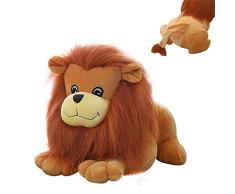 GIRISR Löwenbaby Plüschtier Kuscheltier Stofftier Plüschlöwe Die Dschungel Tiere Gefüllter Plüsch Weiches Spielzeug Kinderkissen,25cm(0.25kg)