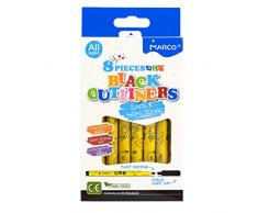 TONGQINH Zeichnen Handbemalt Kinderhaken Strichstrich Ölschwarz Hakenlinie Markierung