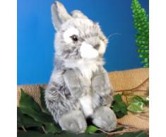 Hase Kaninchen grau 9 Schmusetier Plueschtier Kuscheltier Bunny