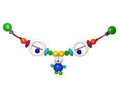 Hess Holzspielzeug 12986 - Wagenkette Bär Tim aus Holz, Länge ca. 47 cm