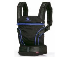 manduca Babytrage > BlackLine AbsoluteBlue (Auslaufmodell) < Bauchtrage Hüft- und Rückentrage, Baby- und Kindertrage von 3,5 kg bis 20 kg, schwarz / blau