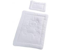 Mack Kuschliges Kinder Betten Set Decke 100 x 135cm Microfaser Baby Stepdecke im Set mit 1x Kissen 40x60cm (Ganzjahresdecke)