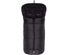 Winterfußsack ECO BIG für Buggy Kinderwagen Jogger Fußsack (SCHWARZ/SCHWARZ)