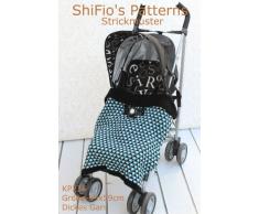 Stricklanleitung - KP236 - Buggy-Kinderwagen Decke afghanischen