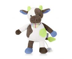 Sterntaler Spieluhr, Stofftier Kuh Klecks, Austauschbares Spielwerk, Größe: M, Weiß/Braun