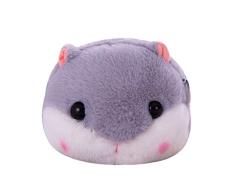KESYOO Plüsch Umhängetasche Hamster Plüschtier Tier Tier Umhängetasche Cartoon Umhängetasche mit Goldkette Niedlich Plüschtasche Geschenk für Frauen Dame Dekoration (Grau)