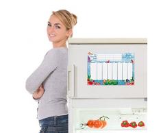 CKB Ltd® Magnetic REWARD CHART Ocean Creatures Ozean Magnetischer Belohnungstafel für bis zu drei Kinder Feste Tafel, 42 x 29 cm Schließt 3 farbige Markierungs-Stifte / A3 trockenes Wischen Sie Magneten Brett Planer Verhalten