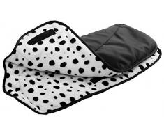DIAGO 30085.90758 Thermo Handmuff Kinderwagen, schwarz/weiß Punkte