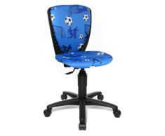 Topstar 70570CA40 Kinderdrehstuhl Scool 3 blau / Bezugsstoff Motiv Fussball