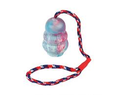 6 Stück Hundespielzeug am Seil Jumper Hüpfball Springball Wurfspielzeug Apportierspielzeug Zerrspielzeug Bringsel für Hunde Spielseil Hundeball Hundespielball