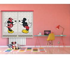 AG Design Disney Mickey Mouse Kinderzimmer Gardine/Vorhang, Stoff, Mehrfarbig, 0, 1 x 180 x 160 cm, 2