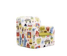 SLEEPAA Kindersessel kindersofa babysessel kinderzimmer spielzimmer kindermöbel baby 40x40x42 cm 0-4 jahre Made in Spain (Big Apples)
