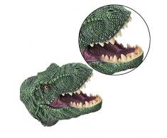 XIONGDA 9-Zoll-Tyrannosaurus Handpuppe, Kinderrollenspiel Requisiten Simulation Gummi Drachen Spielzeug Simulierte Dinosaurier Tier Handschuhe Für Kinder