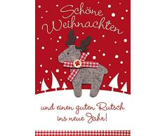 Weihnachtskarte Lifestyle - Stoffelch - 11,6 x 16,6 cm