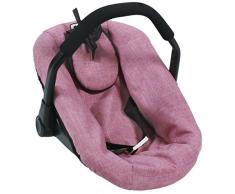 Bayer Chic 2000 708 70 Puppen-Autositz für Baby-Puppen, Jeans Rosa