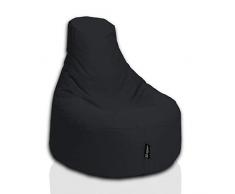 Gaming Sitzsack Indoor Beanbag Outdoor Wasserfest Gaming Sitzsäcke in 62 Farben & 2 Größen wählbar Erwachsene Riesensitzsack Kinder Kindergarten Schule Boden-Sitzsack(Schwarz;Ø:80cm)