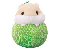 letaowl Kuschel Tier 1pc 32cm Cute Hamster Turn to Fruit Plüschtier Gefüllte Weiche Kawaii Plüschkissen Erdbeer Wassermelonenförmige Puppe Kinder Geschenk Zufälliger Stil
