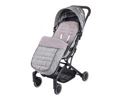 SONARIN Universal Premium Fußsack für Kinderwagen,Wasserdicht und winddicht,weicher Deluxe ThermoFleece,Cosy Toes,für Jogger, Buggy(Grau)