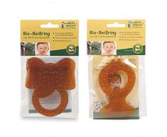 Gruenspecht Beißring aus Naturkautschuk Doppelpack // 2er Set,ohne Schadstoffen, Silikonen und chemischen Weichmachern