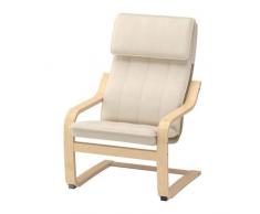 IKEA Kinder-Schwingsessel Poäng Kindersessel Freischwinger - Kinderstuhl aus Birkenholz mit WASCHBAREM Bezug