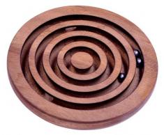 Logoplay Holzspiele Kugel Labyrinth - Geschicklichkeitsspiel - Denkspiel - Knobelspiel - Geduldspiel aus Holz