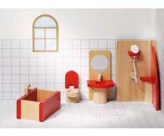 Goki 51717 Puppenmöbel Badezimmer, Basic