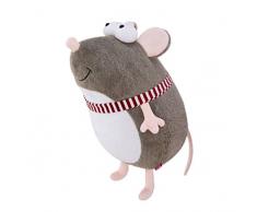 GIRISR Toys Kuscheltier Maus Liegend Mit Schwanz Grau Plüschtier Plüschmaus,24CM